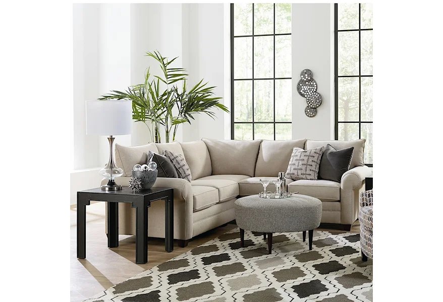 Cameron Sectional Living Room Group by Bassett at Esprit Decor Home Furnishings